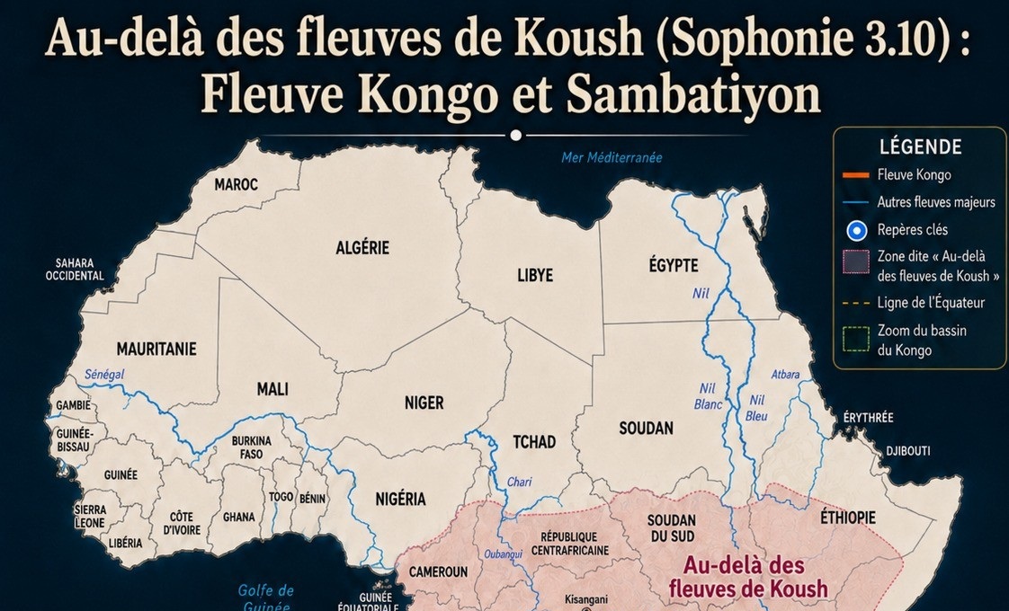 Partie haute de la carte du fleuve Kongo et du Sambatiyon · extrait public